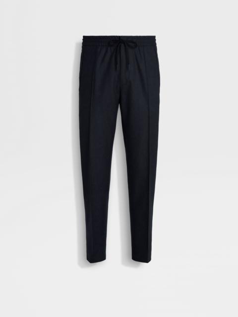 ZEGNA NAVY BLUE 15MILMIL15 WOOL JOGGERS