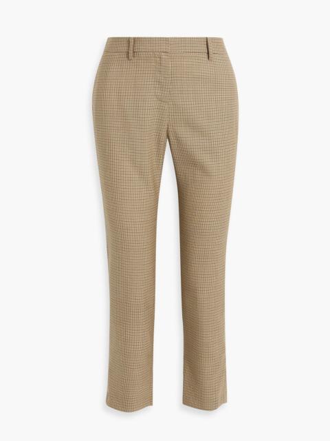NILI LOTAN Tel Aviv houndstooth wool slim-leg pants