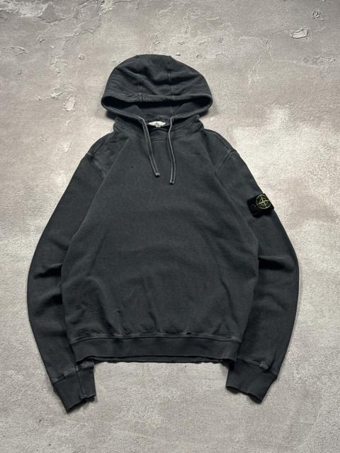 Stone Island Rare AW 2017 Stone Island Garment Dyed Distressed Hoodie