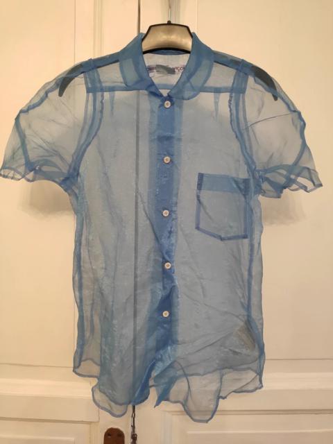 Comme Des Garçons ARCHIVE! AD2003 Transparent blue blouse
