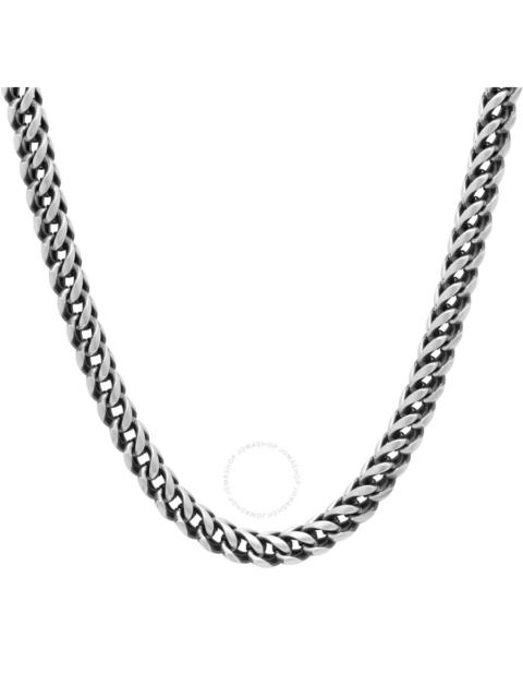 Robert Alton - Robert Alton Stainless Steel Gunmetal Matte Franco Chain