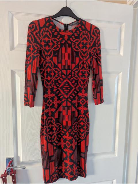 Alexander McQueen Geometric Floral Pattern Viscose