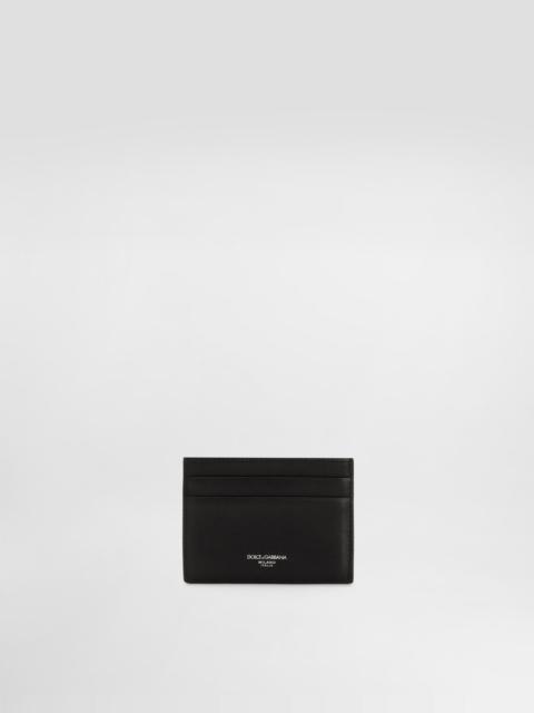 Dolce & Gabbana Woven plongé calfskin card holder