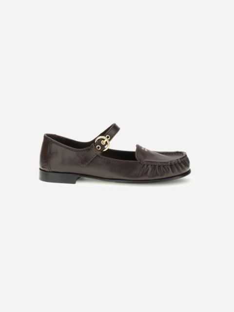 Miu Miu Buckled leather Loafers
