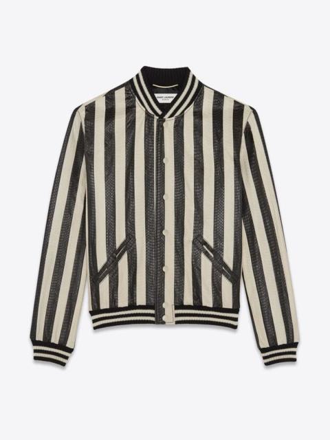 SAINT LAURENT Saint Laurent Snakeskin Teddy Jacket