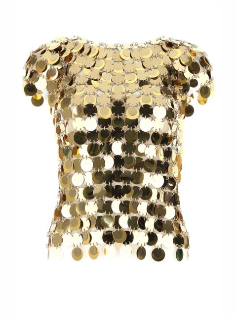 rabanne Rabanne Women Gold Sequins Top