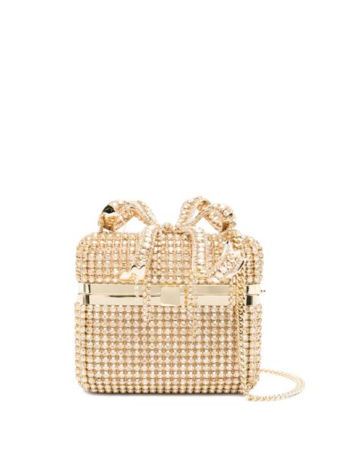 self-portrait Gold Crystal Vanity Case