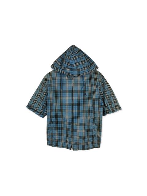 Other Designers Vintage - BURBERRY LONDON BLUE LABEL NOVA CHECK HOODIE JACKET