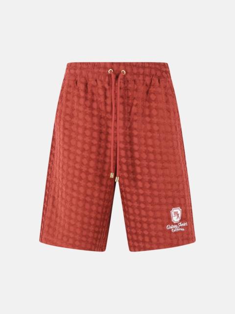 AMIRI BRICK COTTON BERMUDA SHORTS