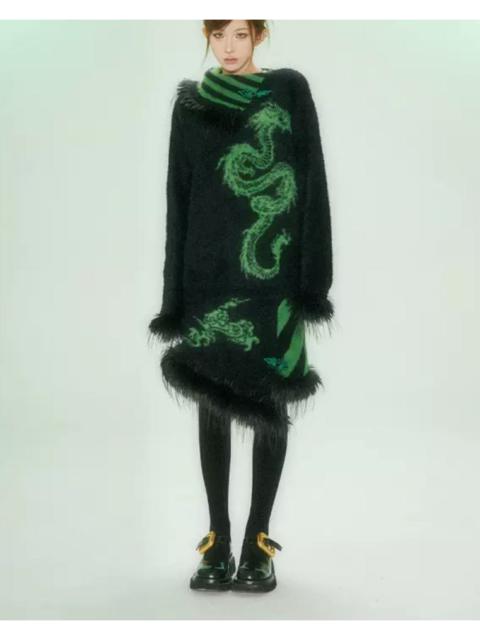 Other Designers fur long anima jap style shirt SIZE L