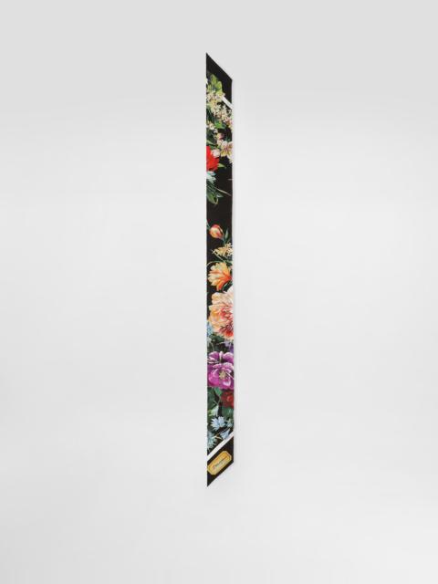 Silk twill bandeau