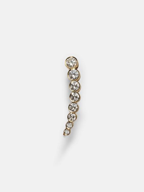 SOPHIE BILLE BRAHE Croissant De Lune 18kt gold single earring with diamonds