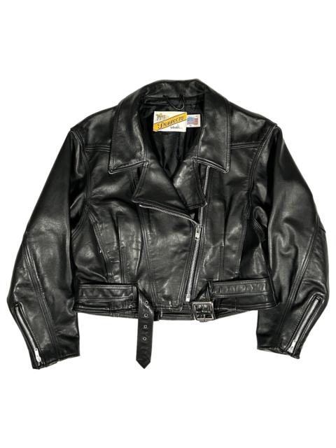 Other Designers Vintage Schott Perfecto Cropped Leather Jacket