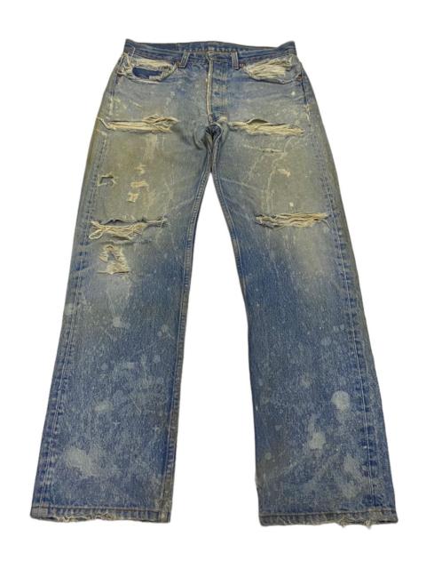 Other Designers 🔥80s VINTAGE 501 DISTRESSED RIPPED #552 BUTTON BELL JEANS