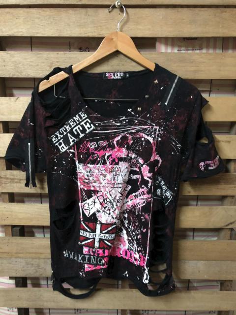 Other Designers Japanese Brand × Seditionaries - SEX POT REVENGE Seditionaries Distressed Rare Design Tee
