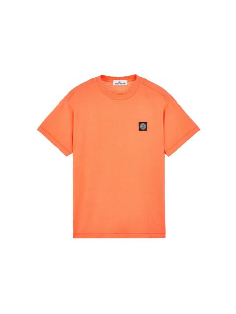 Stone Island Stone Island 24113 60/2 Cotton Jersey Garment Dyed T-Shirt Orange
