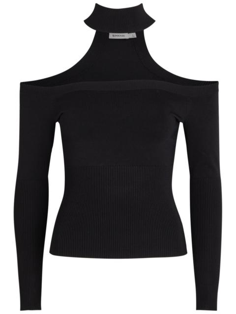 SIMKHAI Simkhai Lila Choker-effect Knit top
