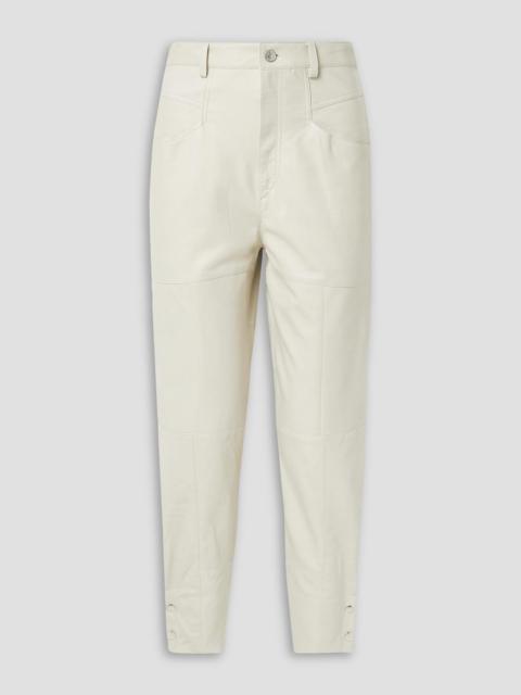 Isabel Marant Xiamao leather tapered pants