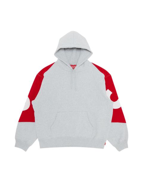 Supreme Supreme Big Logo Jacquard Hooded Sweatshirt 'Heather Grey'