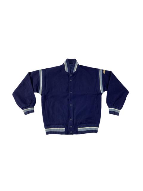 Other Designers Mizuno - 90s Mizuno World Win Simple Varsity Jacket Snap Button Style