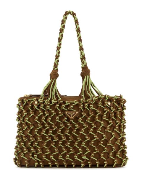 Prada Prada Women Two-Tone Mesh Shopping Bag