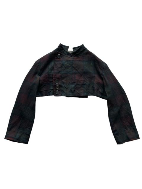 Yohji Yamamoto Archival Y's Yohji Yamamoto Lace-Up Back Cropped Wool Jacket