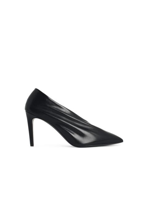 KHAITE Khaite Miriam 85 Black Leather Pumps Women