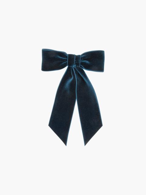 Jennifer Behr Wide Velvet Bow Barrette