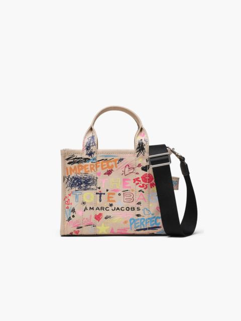Marc Jacobs THE PUNK SCRIBBLE CANVAS SMALL TOTE BAG