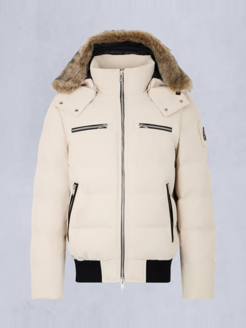 MOOSE KNUCKLES CLOUD SHEARLING BOMBER JACKET