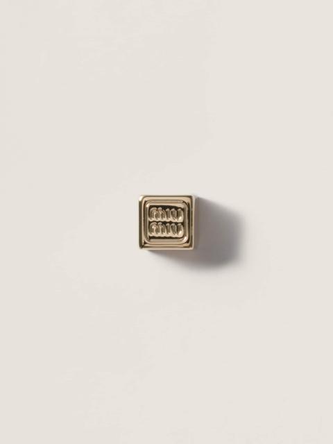 Miu Miu Metal scarf ring