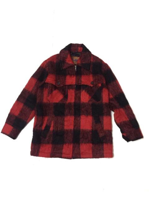Other Designers Vintage - Vintage Clad Japan wool flannel zip up Jacket uniform zip