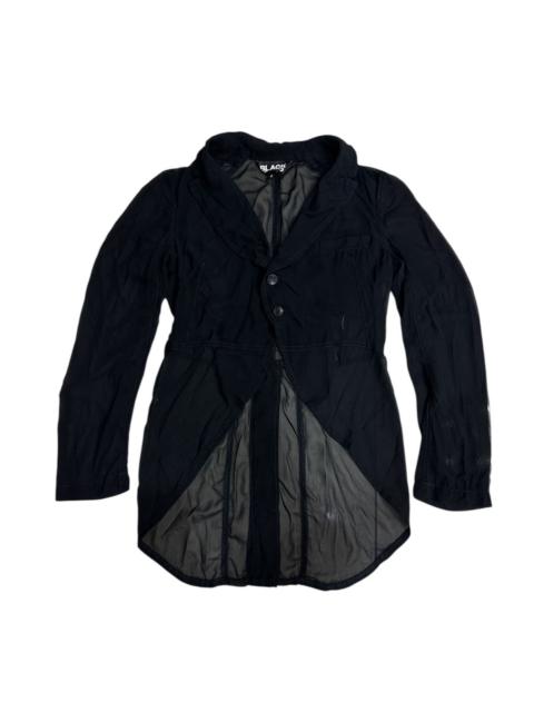 Other Designers VINTAGE BLACK COMME DES GARCONS SEETHROUGH MESH JACKET
