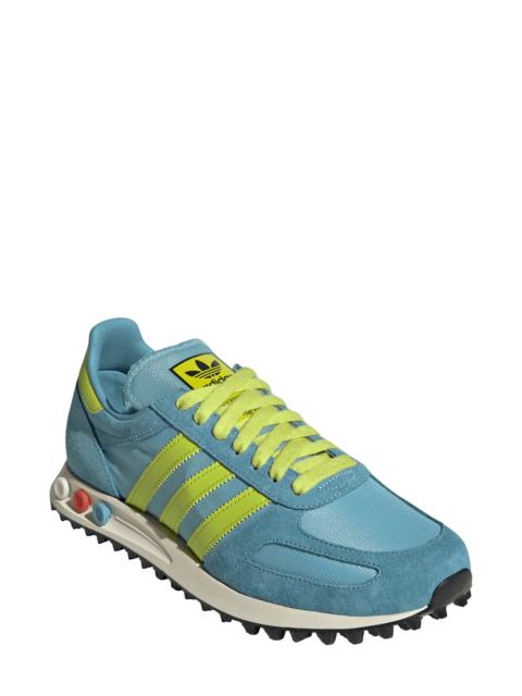 adidas adidas Gender Inclusive LA Trainer OG Made in USA Sneaker in Preloved Blue/Yellow/Blue at Nordstrom