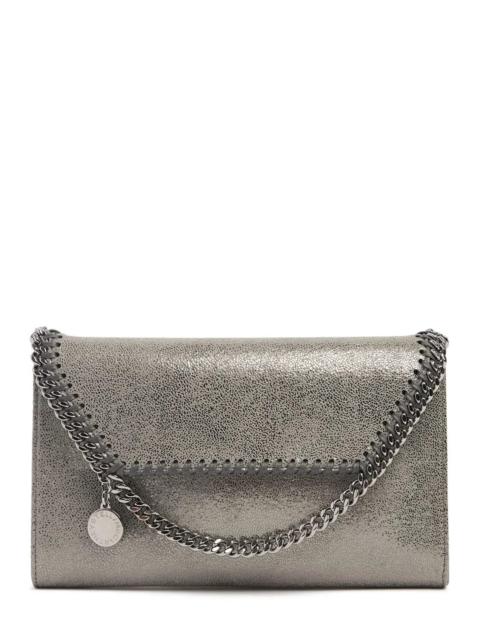 Stella McCartney Stella McCartney Falabella Steel Gray Chain Wallet Bag New