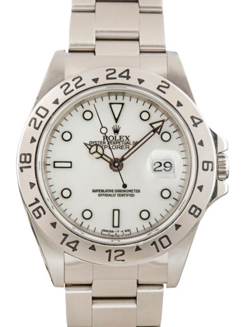 ROLEX Men's Rolex Explorer II Ref 16570 Polar Dial