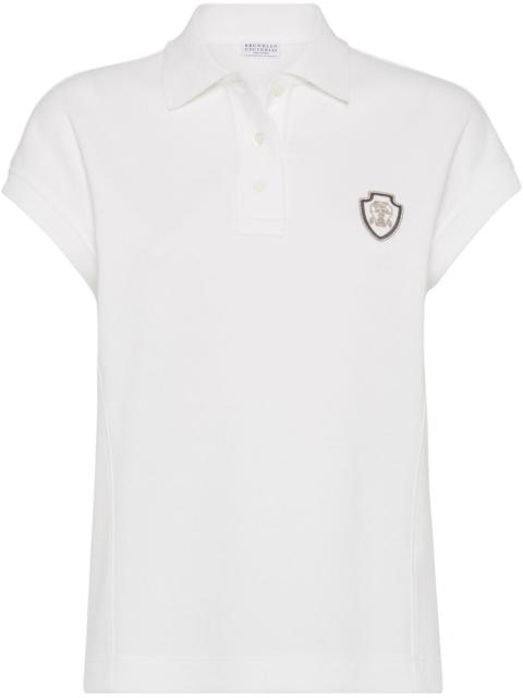 Brunello Cucinelli Brunello Cucinelli Women Logo Cotton Polo Shirt