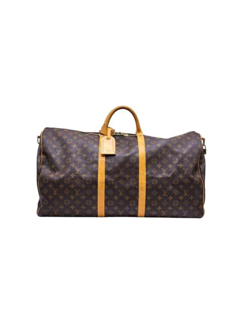 Louis Vuitton Keepall Bandouliere 60 Duffle Travel Bag LV Monogram Canvas