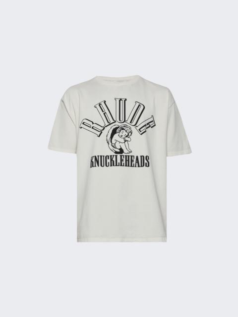 Rhude Knuckleheads Tee Vintage White And Black