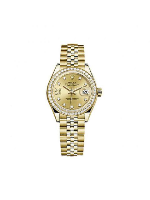 ROLEX Rolex Lady-Datejust Champagne Diamond Dial Jubilee Watch 279138CRDJ