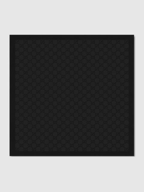 GUCCI GG silk cotton pocket square