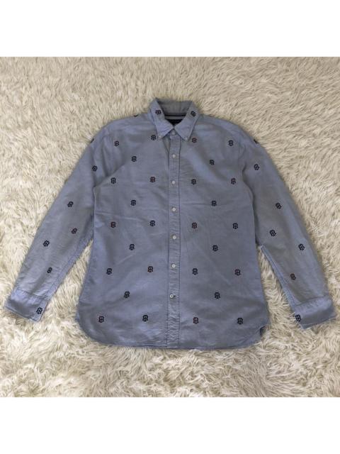 Other Designers Vintage - ✈️🔥NEED GONE🔥✈️TOMMY HILFIGER SHIRT BUTTON UP FULL PRINT