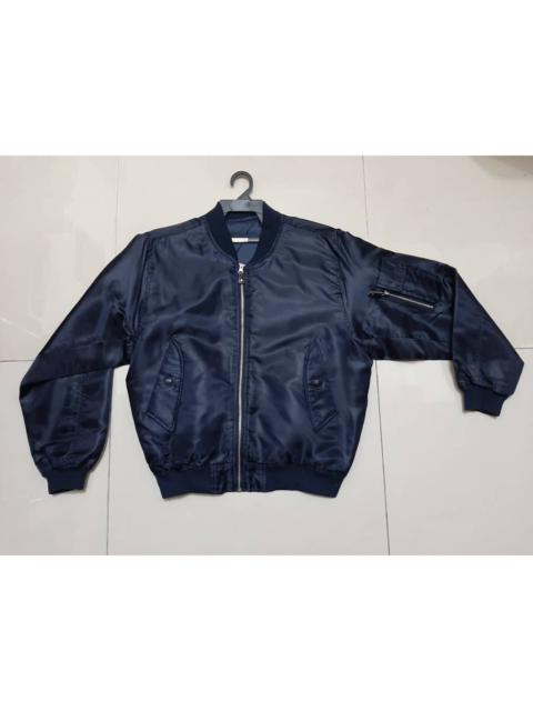 Other Designers Outdoor Life - NAVY BLUE BOMBER JACKET