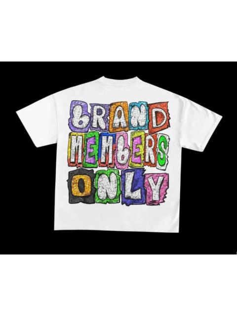 Other Designers American Streetwear Hip Hop Harajuku Y2K Member White T-Shirt
