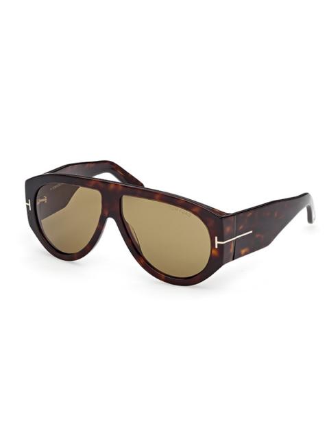 TOM FORD Tom Ford Bronson Green Pilot Men's Sunglasses FT1044 52N 60