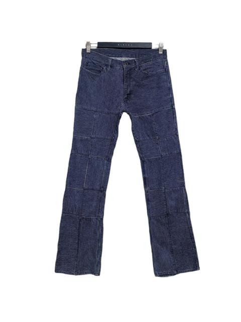 Other Designers Japanese Brand - DIFFERENCE RUPERT Flare Hickory Patchwork Pants