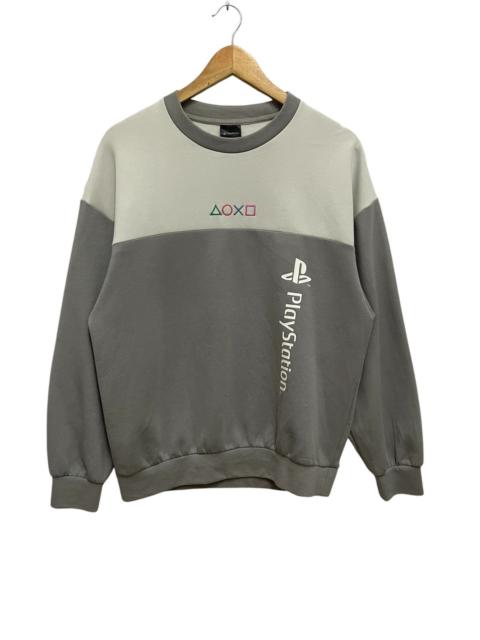 Other Designers Playstation Console Button Sweatshirt Grey White