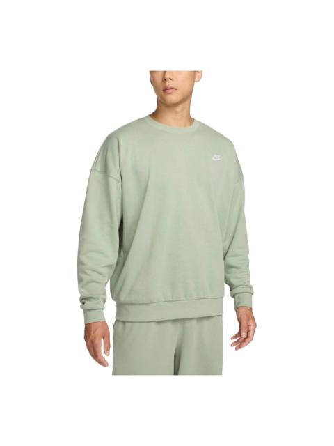Nike Nike Club Fleece Oversized French Terry Crewneck Sweatshirt Asia Sizing 'Jade Horizon' HJ1820-370