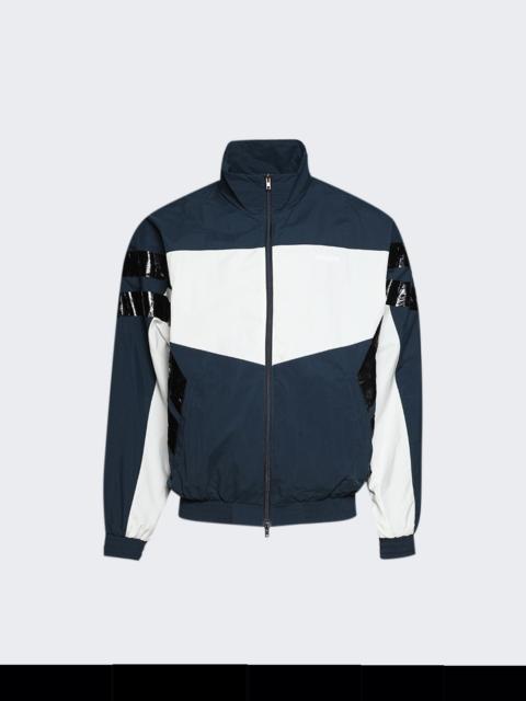VETEMENTS Taped Tracksuit Jacket Blue And White