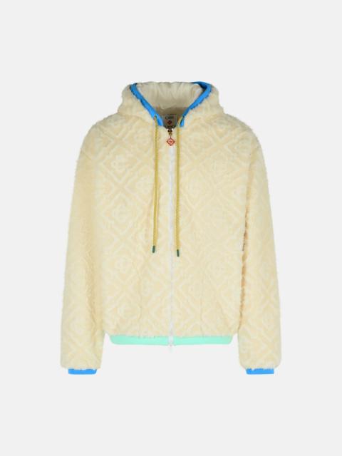 CASABLANCA IVORY POLYESTER SWEATSHIRT